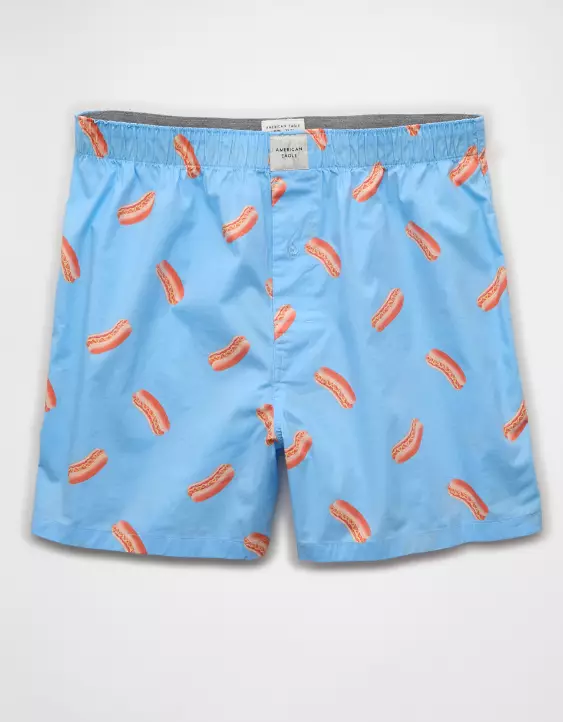AEO Men's Hot Dogs Poplin Boxer Short - Image 3
