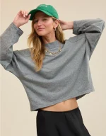 Aerie Cozy Mock-Neck T-Shirt