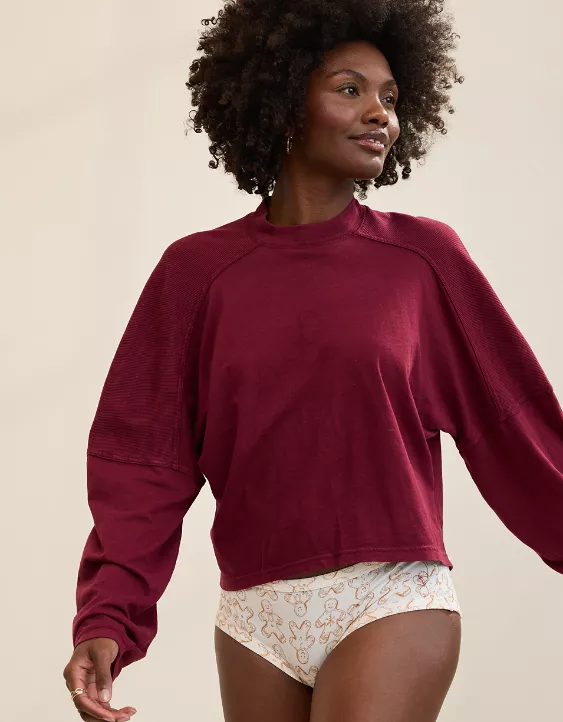 Aerie Cozy Mock-Neck T-Shirt - Image 5