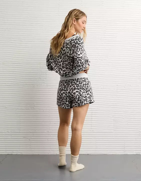 AE High-Waisted Big Hug Waffle Short - Image 2