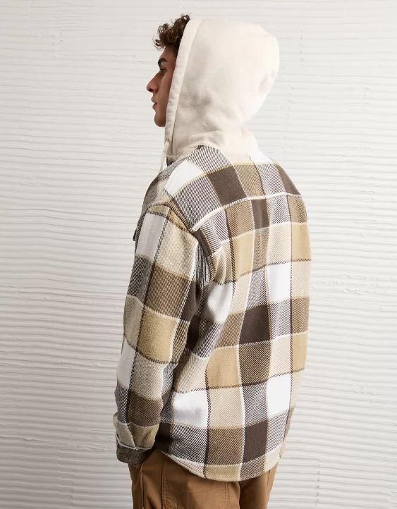 AE Hooded Flannel Shirt - Image 2