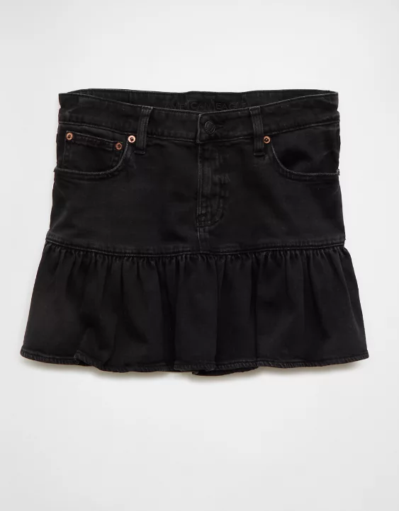 AE High-Waisted Ruffle Mini Skirt - Image 3