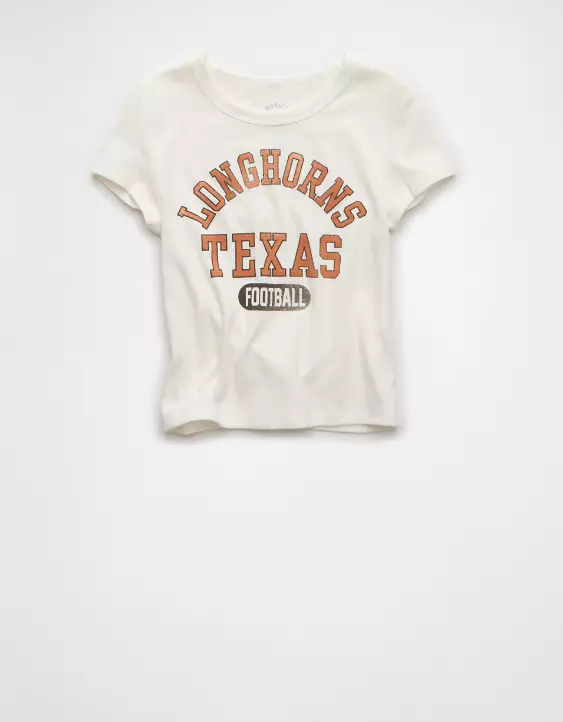 AE Texas Longhorns Graphic Cropped Baby Tee - Image 3