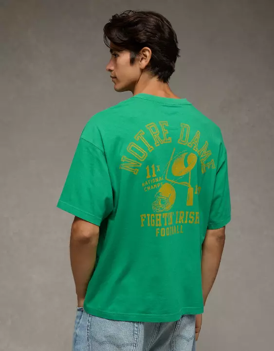AE Boxy Notre Dame Fighting Irish Graphic T-Shirt - Image 2