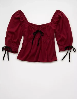 AE Puff Sleeve Babydoll Tee