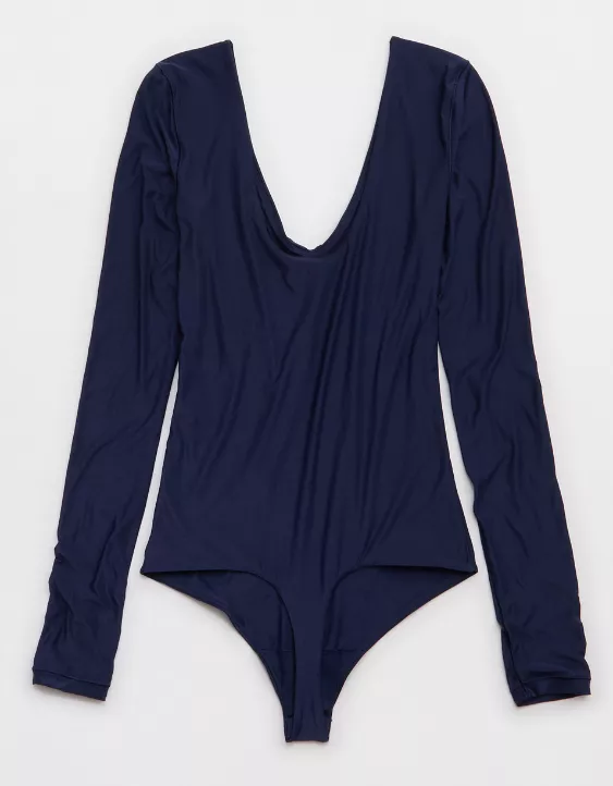 SMOOTHEZ Long Sleeve Plunge Bodysuit - Image 4