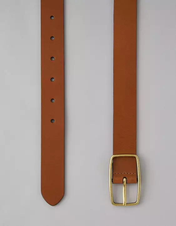 AE Rectangle Buckle Leather Belt - Image 3