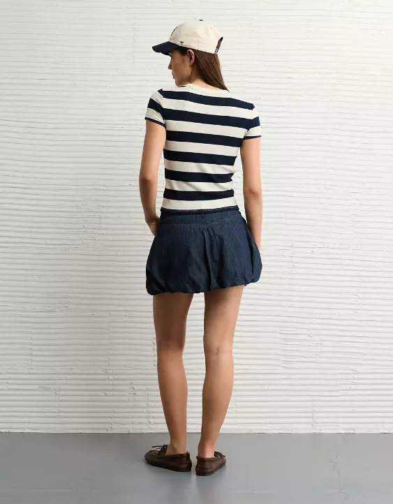 AE Waffle Hey Baby Tee - Image 3