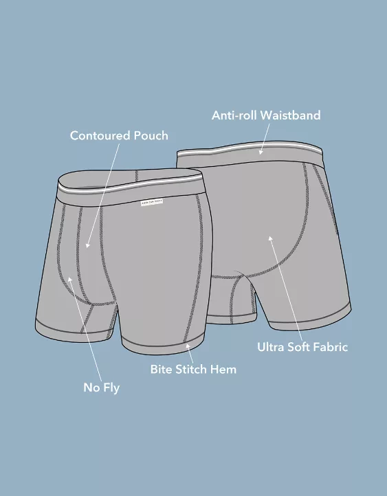 AEO Men's Eggplant 6" Ultra Soft Boxer Brief - Image 6