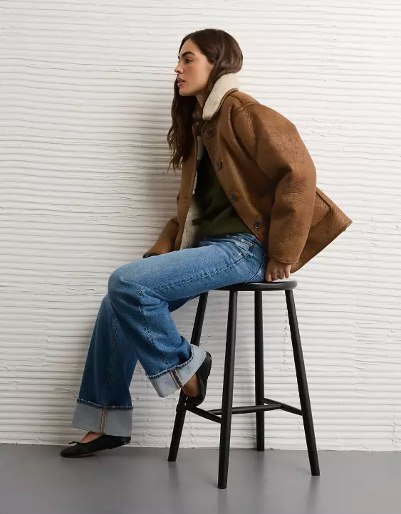 AE Reversible Shearling Jacket - Image 6