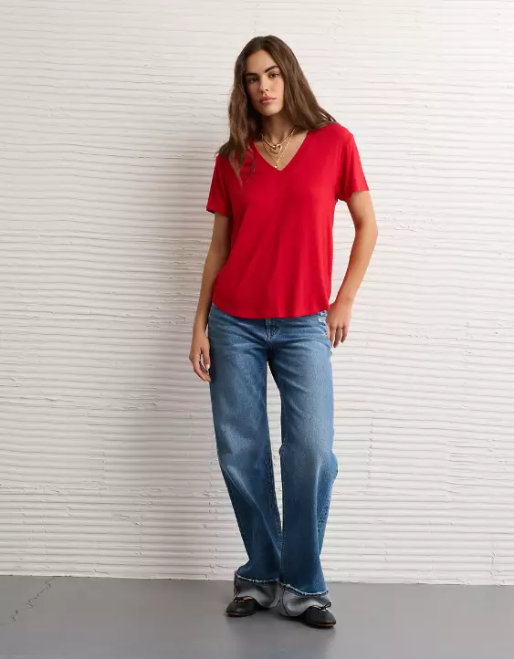 AE Soft & Sexy V-Neck T-Shirt - Image 5