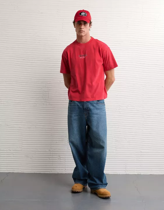 AE Boxy Georgia Bulldogs Graphic T-Shirt - Image 5