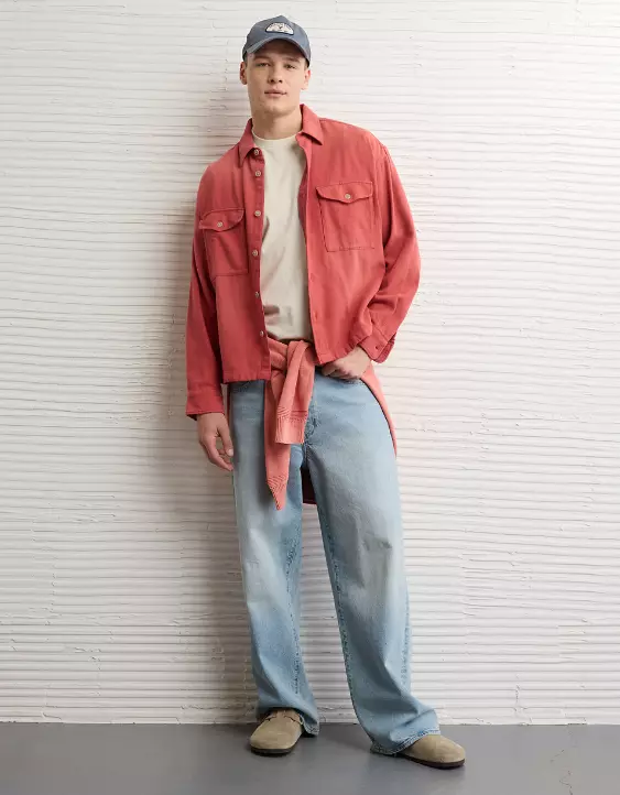 AE Boxy Flannel Shirt - Image 6