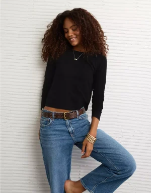 AE Long Sleeve Hey Baby Tee