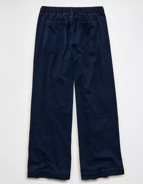 AE Cozy Dreamy Drape Low-Rise Ultra Wide-Leg Jean - Image 4