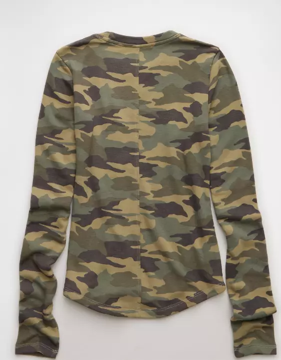 AE Long Sleeve Cozy Crew Neck T-Shirt - Image 4