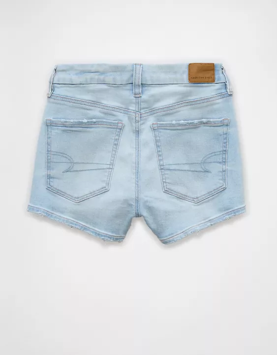 AE Next Level Curvy High-Waisted Denim Short Short - Image 4