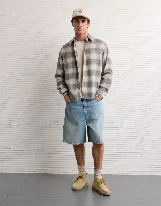 AE Relaxed Fit Everyday Flannel Shirt - Image 5