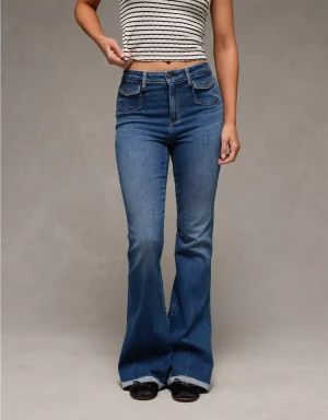 AE Next Level Super High-Waisted Flare Jean