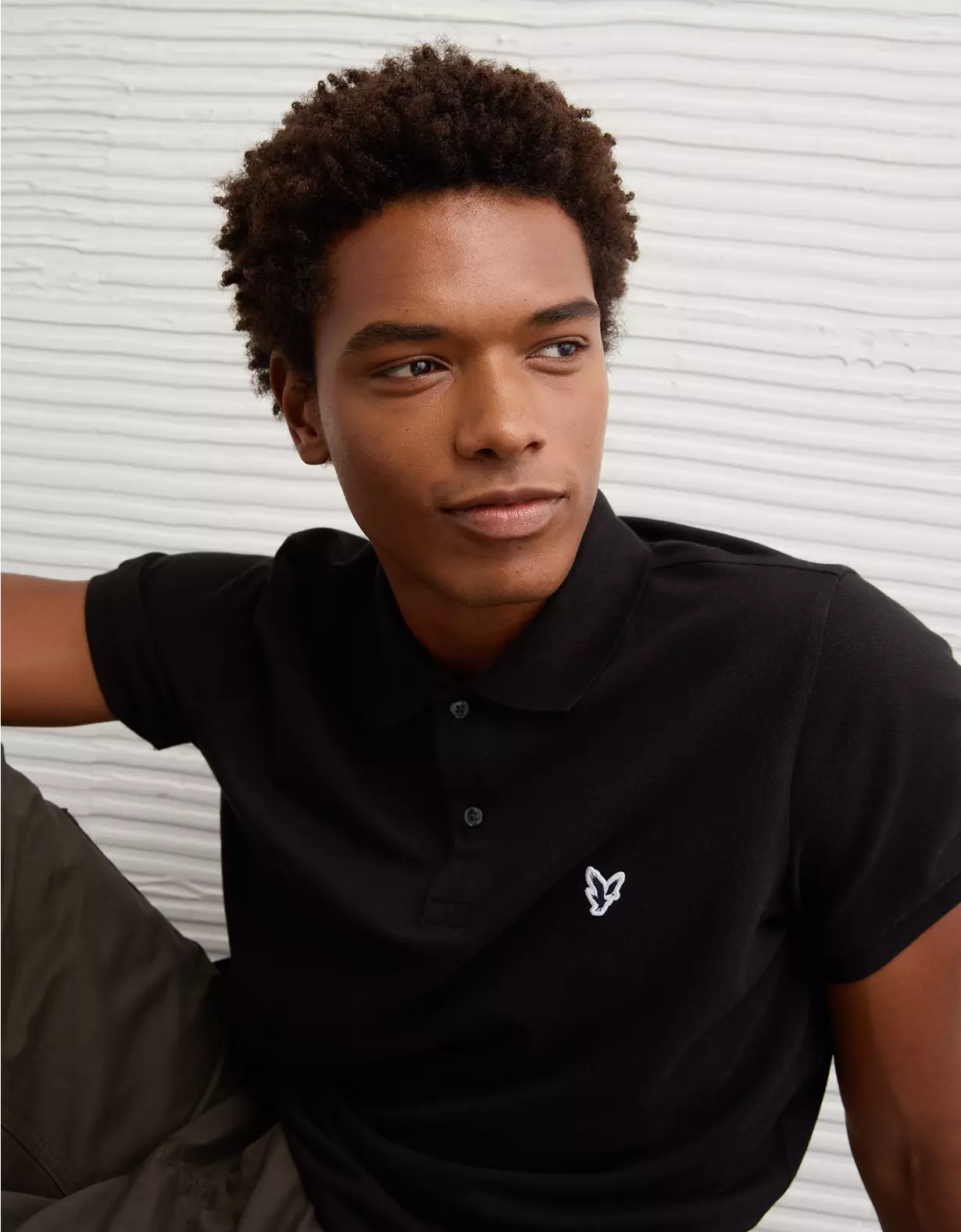 AE Lived-In Slim Fit Pique Polo Shirt