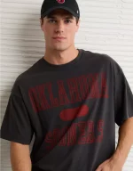 AE Boxy Oklahoma Sooners Graphic T-Shirt
