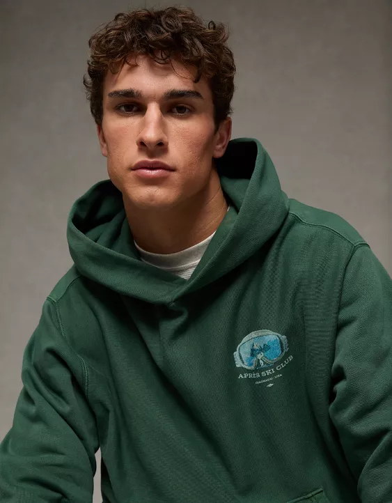 AE Snoopy Graphic Fleece Hoodie - Image 7