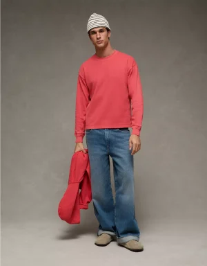 AE Boxy Washed Thermal Shirt