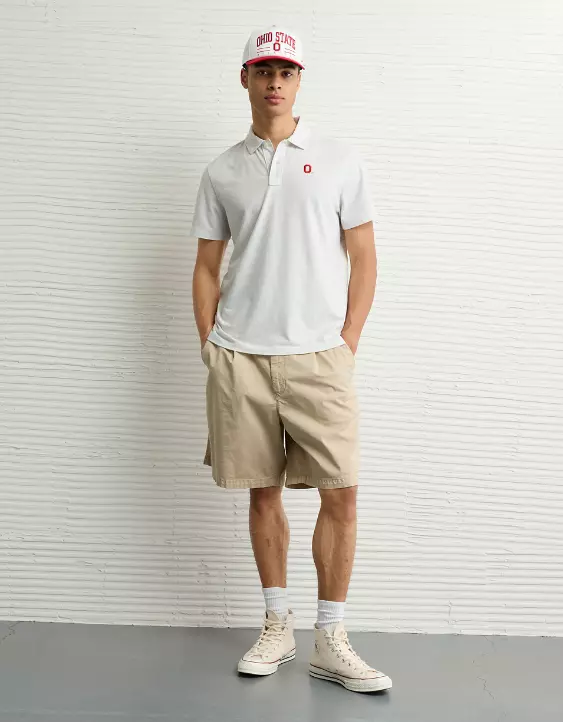 AE 24/7 Ohio State Buckeyes Graphic Club Polo Shirt - Image 5