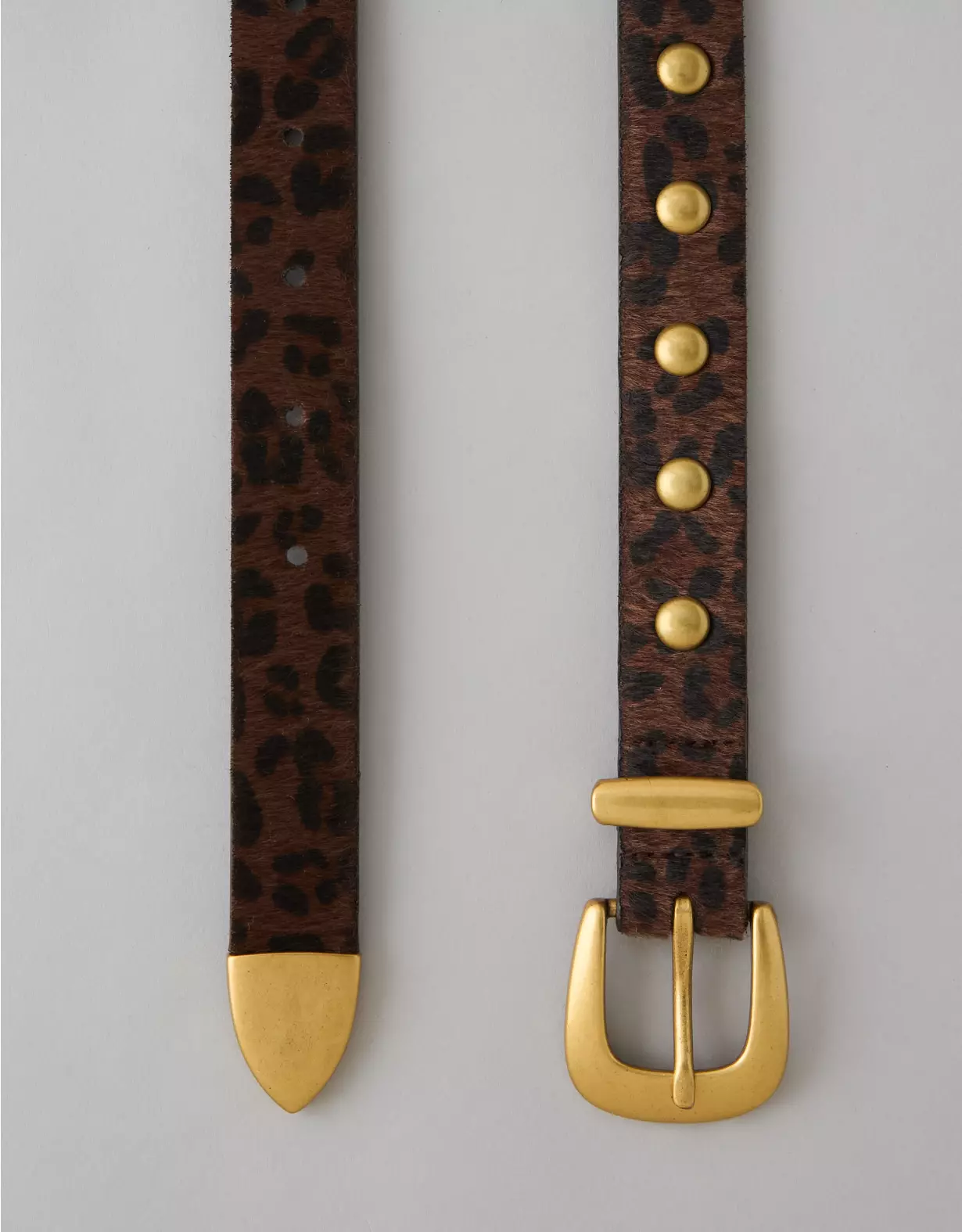 AE Leopard Print Studded Western Belt - Image 2