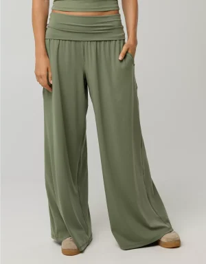 OFFLINE By Aerie Real Me Foldover Super Wide Leg Pant