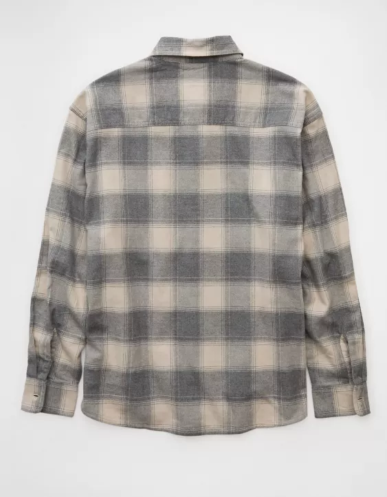 AE Relaxed Fit Everyday Flannel Shirt - Image 4