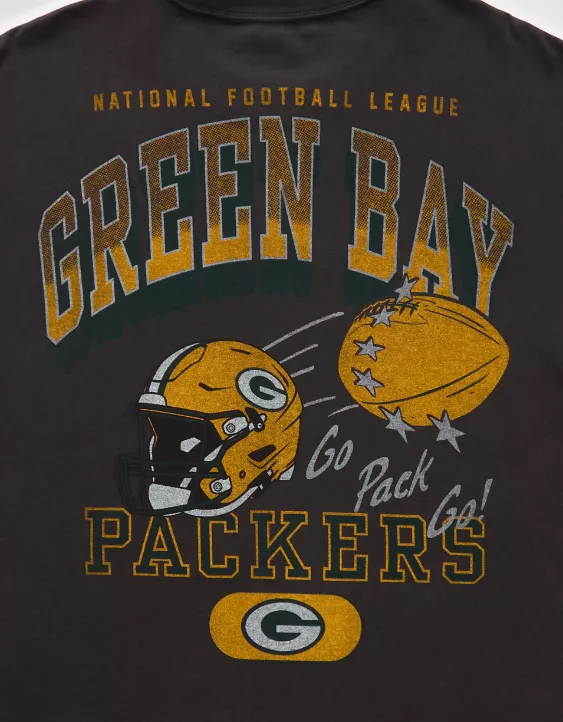 NFL Wisconsin Green Bay Packers Boxy Graphic T-Shirt - Image 6