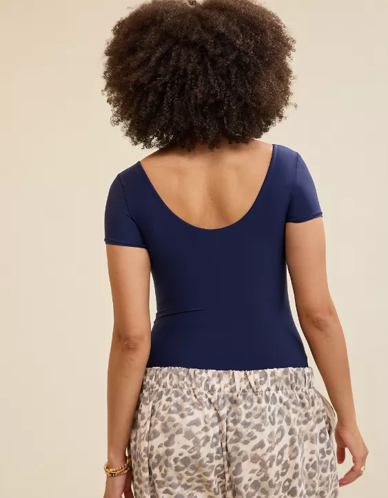 SMOOTHEZ Short Sleeve Square Neck Bodysuit - Image 2