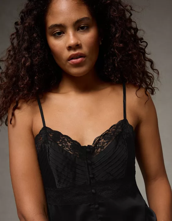 AE Pintuck Satin Cami Top - Image 2