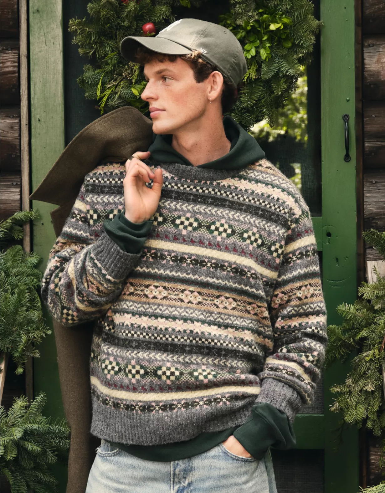 AE Cozy Cabin Fairisle Sweater