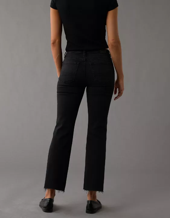 AE Next Level High-Waisted Kick Bootcut Crop Jean - Image 2