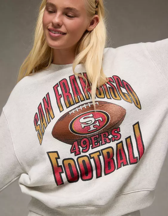 NFL San Francisco 49ers Graphic Relaxed Fit Sweatshirt - Image 7