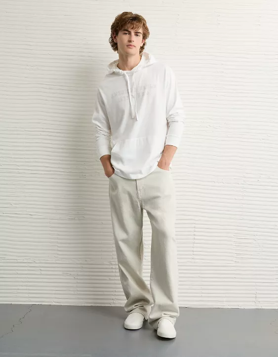 AE Lightweight Icon Logo Graphic Hoodie T-Shirt - Image 4