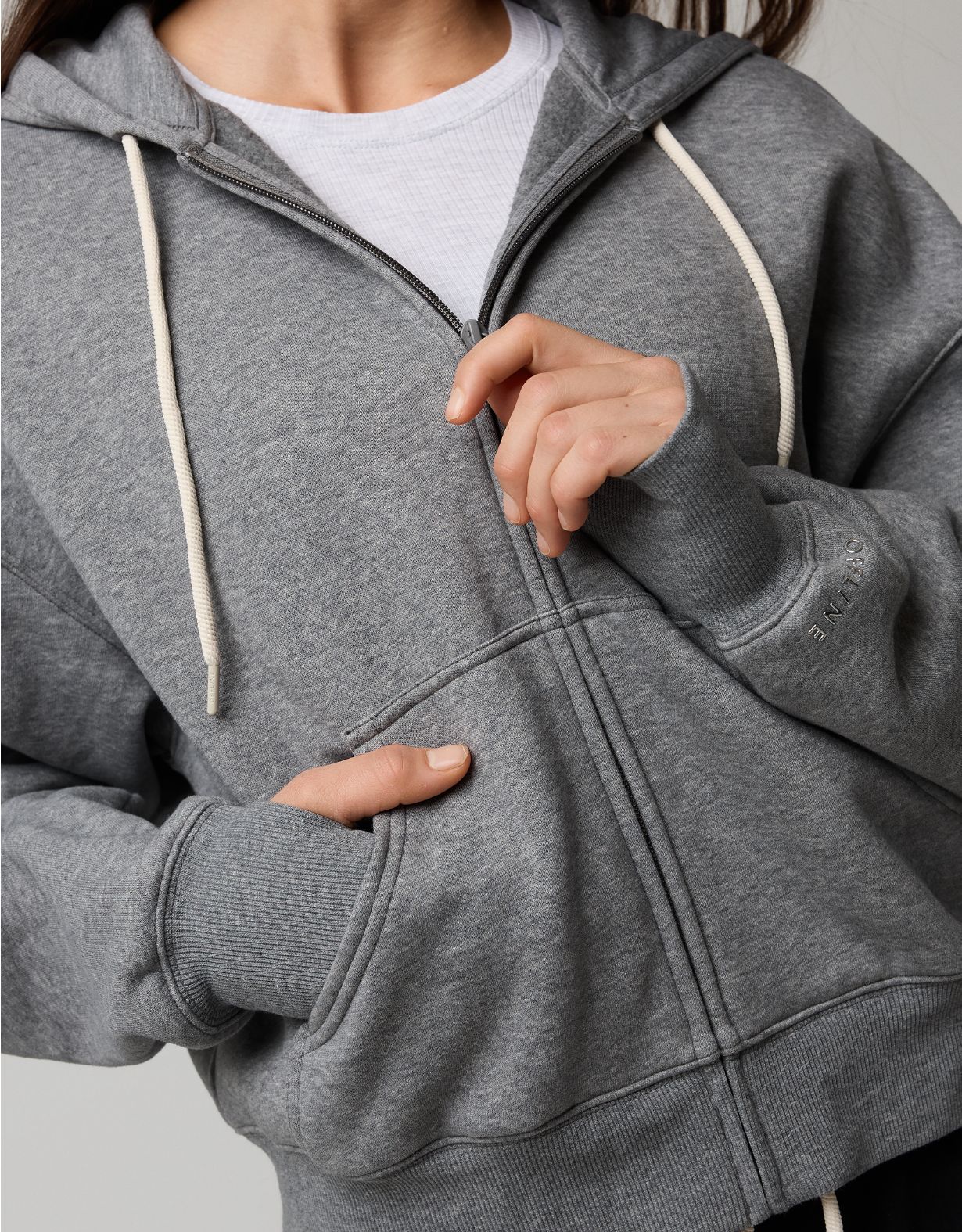 OFFLINE By Aerie Cloud Fleece Classic Full Zip Sweatshirt